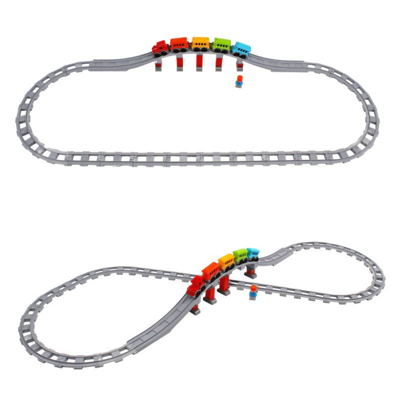 Дитячий набір конструктора "Залізниця" 1300TXK 59 деталей Вінниця - фото 6