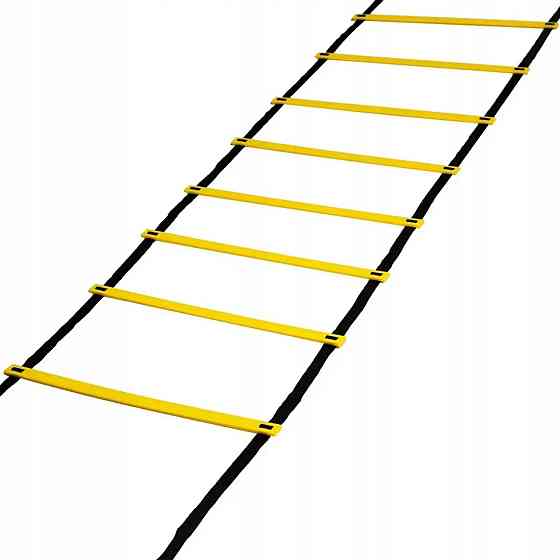 Координаційні сходи для тренування швидкості Power System PS-4087 Agility Speed Ladder Black/Yellow Каменское