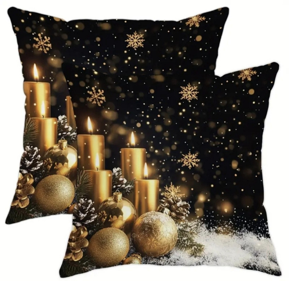 Комплект новорічних наволочок на подушки 2 шт Смела - изображение 1