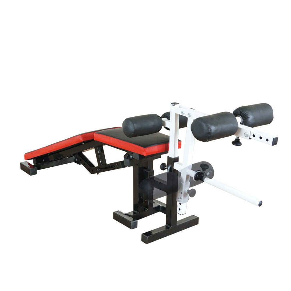 Скамья регулируемая с отрицательным углом та тренажером для ног Стойки, скамьи для жима и приседаний без стоек Киев - изображение 1