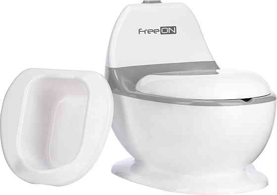 Дитячий горщик FreeON зі звуком змиву, white Київ