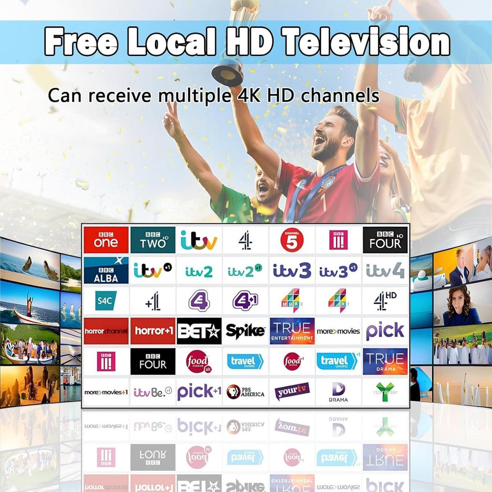 Наружная антенна DTB TECH A белая высокого усиления 360° омнидиректная VHF UHF для Т2 цифрового телевидения Киев - изображение 8