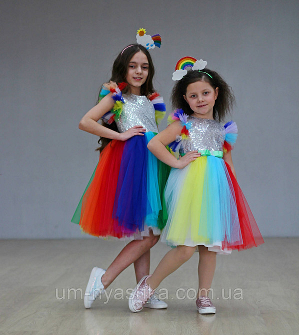 Платье Радуги, Единорожки |  Разноцветное нарядное платье Кривой Рог - изображение 2