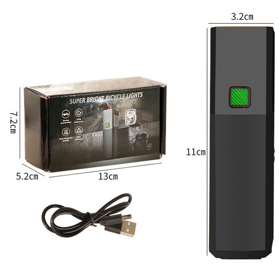 Ліхтар для велосипеда з акумулятором і зарядкою, Ліхтар із захистом від вологи для вулиці ME-17 Львів - фото 4