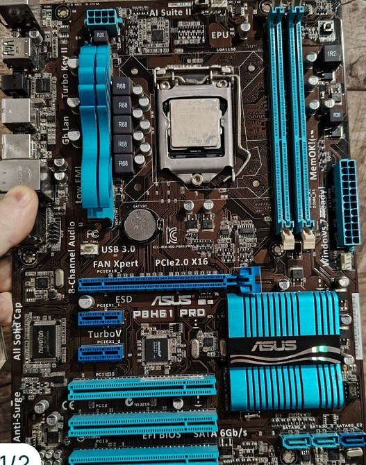 Материнская плата 1155 Intel i3-2100 Харьков - изображение 2