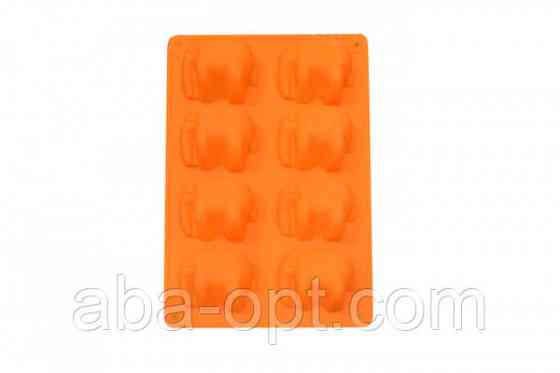 Форма силиконовая на 8 изделий Слоны 27 х 18 х 3 см ( шт ).Aba-Opt Одесса