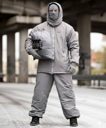 Костюм чоловічий зимовий Oblivion Level 7 куртка та штани ВТ6057 K7-00 (розмір L-XL) Світло сірий Вінниця