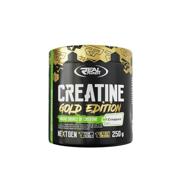 Креатин Real Pharm Gold Edition Creatine 250 g Natural CREAPURE Луцк - изображение 1