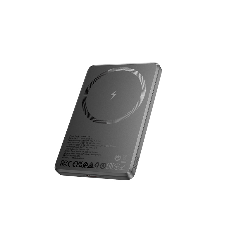 Зовнішній акумулятор HOCO Q26 Joy PD20W magnetic fast charging power bank(5000mAh) metal gray Київ - фото 1