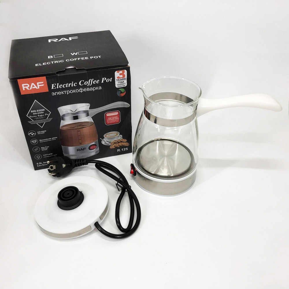 Турка для швидкого приготування кави RAF R.125 500мл 600 Вт, Турка 500 мл, Електротурка 0.5л EG-16 Івано-Франківськ - фото 7