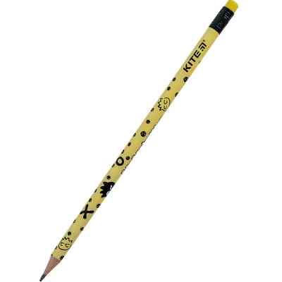 Олівець графітний Kite Bad Badtz-Maru круглий, з гумкою, НВ (HK24-056-2) Вінниця