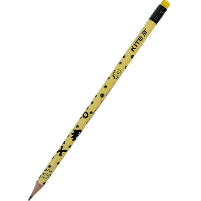 Олівець графітний Kite Bad Badtz-Maru круглий, з гумкою, НВ (HK24-056-2) Вінниця - фото 1