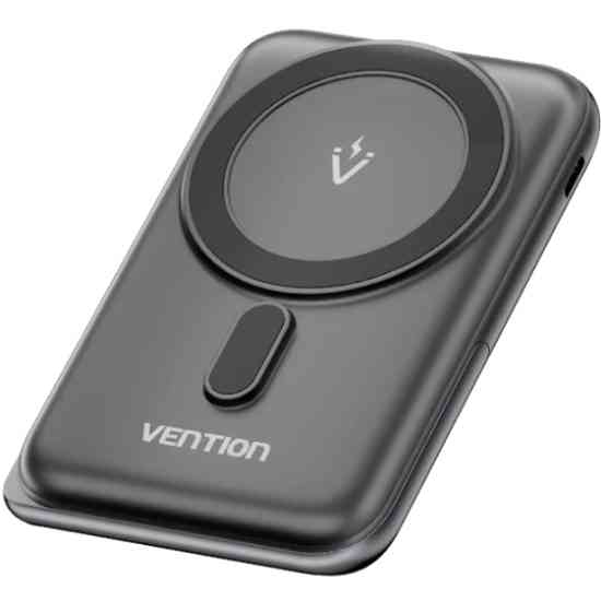 УМБ Vention Magnetic Wireless 10000mAh 20W PD USB-C In/Out, QI-15W Black Винница