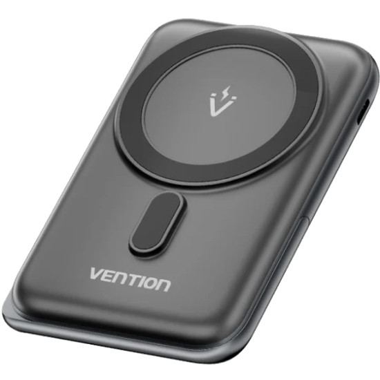 УМБ Vention Magnetic Wireless 10000mAh 20W PD USB-C In/Out, QI-15W Black Вінниця - фото 1