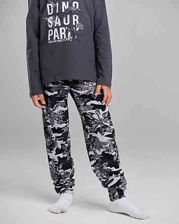 Пижама подростковая комплект со штанами с капюшоном на мальчика Tom John 89909 10-11 Киев