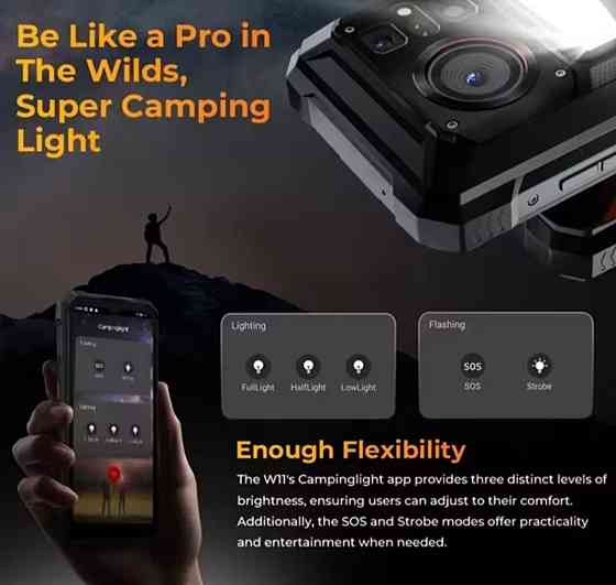 Телефон HOTWAV W11 6/256Gb. Bronze / Black 20800mAh. 33W NV camera 24mp. Харьков