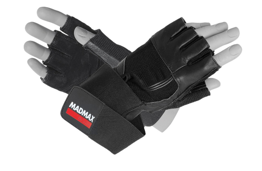 Рукавички для фітнесу MadMax MFG-269 Professional Exclusive Black M Каменское - изображение 1