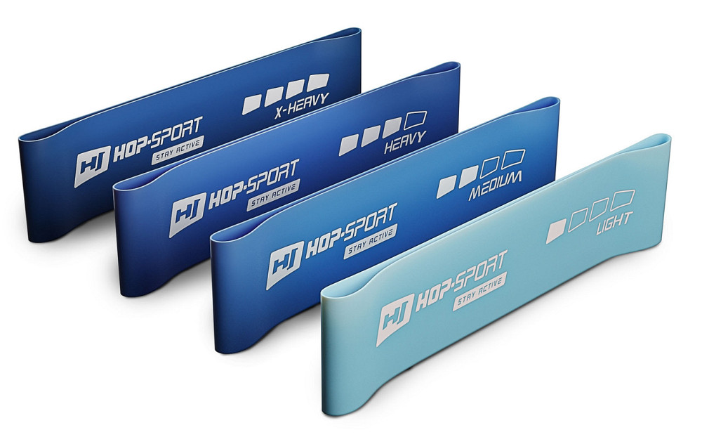Набір резинок для фітнесу Hop-Sport 600x75мм HS-L675RLB синій Киев - изображение 9
