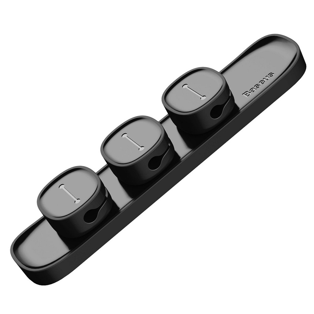 Тримач-затискач для кабелю магнітний Baseus Peas Cable Clip Black Київ - фото 4