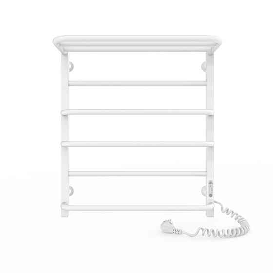 Електрична рушникосушка Laris Зебра Комфорт ЧФ6 500Х600 Е з полицею, біла R3 Київ