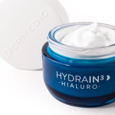 Крем для лица Dermedic Hydrain 3 Hialuro Восстанавливающий Ночной 50 мл (5901643176242) Винница - изображение 3