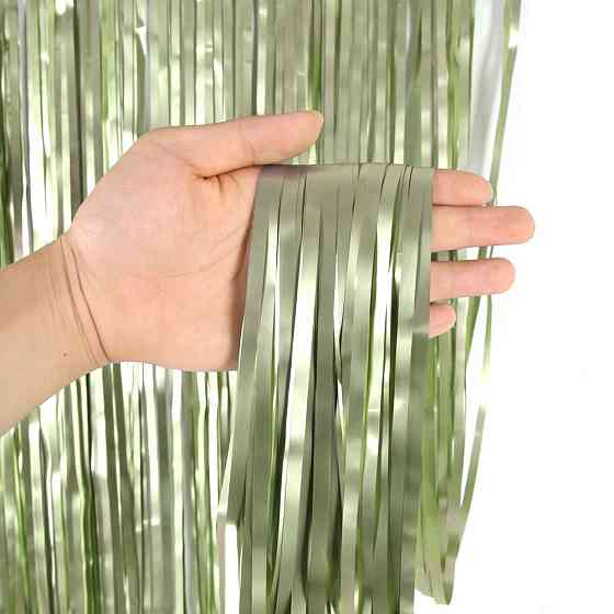 Дощик для фотозони матовий прикраса 245 см на 92 см зелений Київ