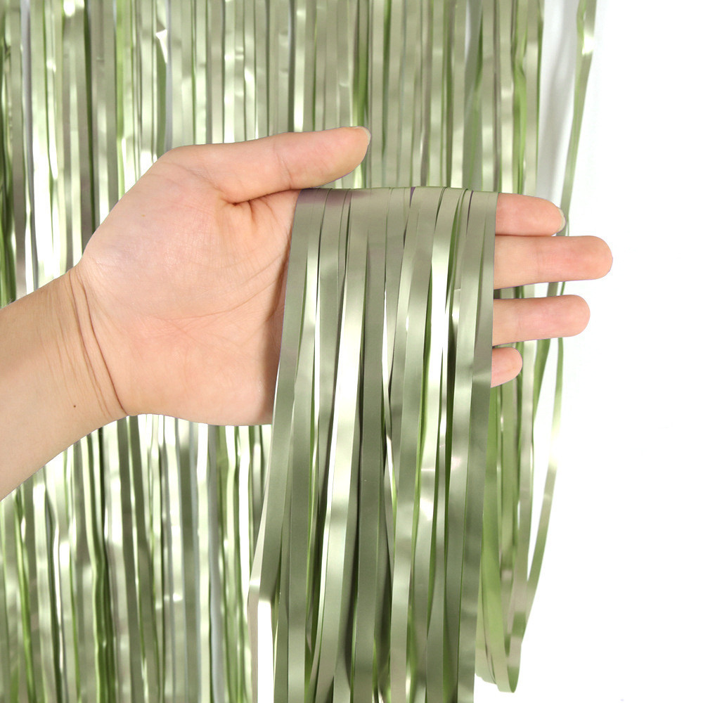 Дощик для фотозони матовий прикраса 245 см на 92 см зелений Київ - фото 6