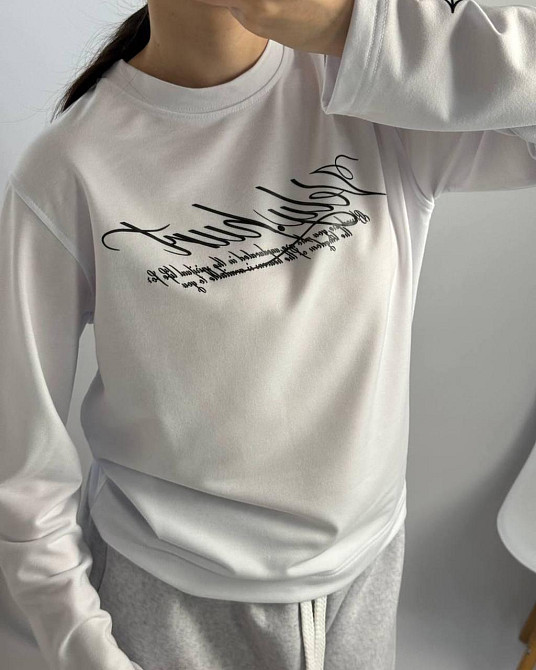 Стильный женский лонгслив с качественным накатом двунитка. Одесса - изображение 6