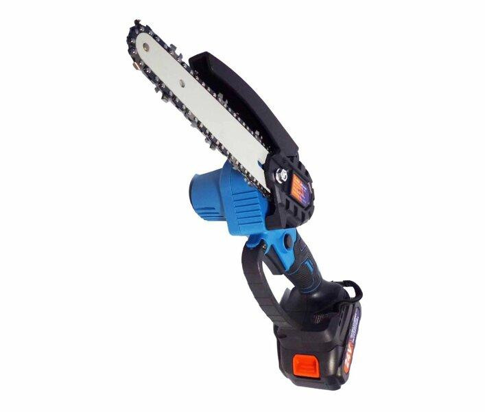 Акумуляторна ланцюгова пила міні Domotec Chain Saw 6" (2 АКБ 68V 8Ah) гілкоріз у кейсі для саду Одеса - фото 2