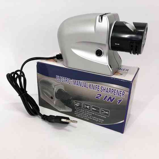 Міні точильний верстат ELECTRIC SHARPENER 220 В, Побутова електроточила для ножів, Ножеточка OM-327 від мережі Київ