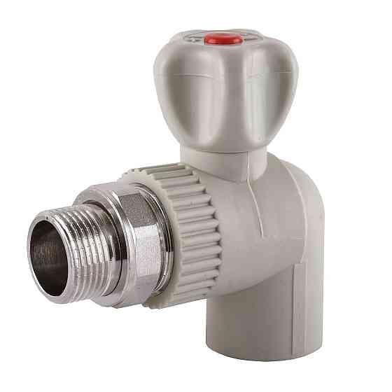 Кран радиаторный угловой Vsplast PPR ф25x3/4″ 2026 (000003480) Киев