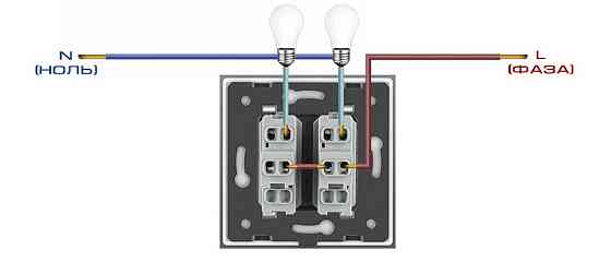LIVOLO Вимикач універсальний 2-клавішний Livolo чорний скло 250В 10А (VL-C7FCMKS-1BP) Коломыя