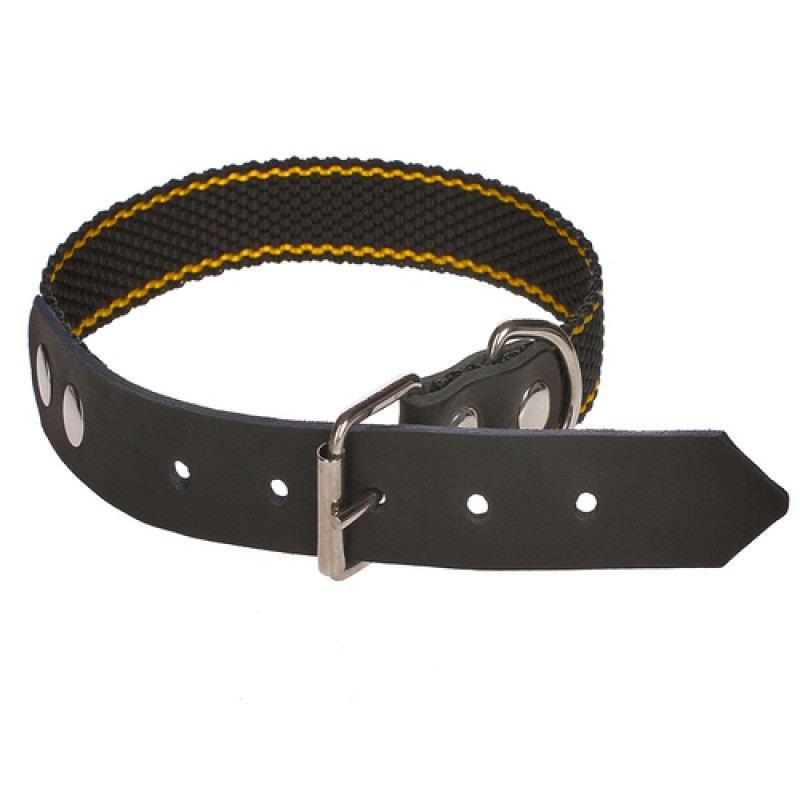 Нашийник 3081 25мм "Економ" комбінований синтетика + шкіра Вінниця - фото 1