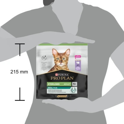 Сухой корм для кошек Purina Pro Plan Sterilised Adult 1+ Renal Plus Для взрослых стерилизованных С индейкой 400 г (7613033564673) Винница - изображение 3