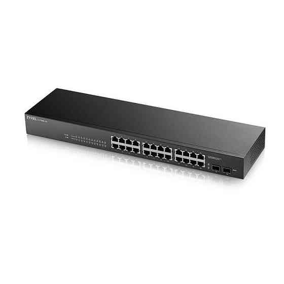 Комутатор ZYXEL GS1900-24 (GS1900-24-EU0102F) (24xGE, 2хSFP, безшумний, WebSmart) Харків