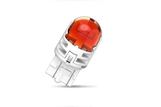 Комплект светодиодных ламп Philips 11066AU60X2 WY21/5W LED Ultinon Pro6000 SI 12V 2.5/0.5 W3x16q AMBER Харків