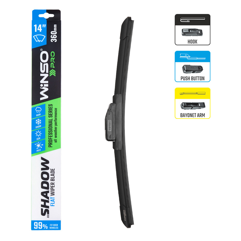 Безкаркасна щітка Winso Pro Shadow 14/360мм Львів - фото 3
