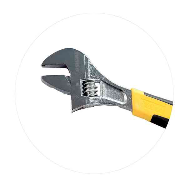 Ключ разводной 200мм CrV (обрезиненная рукоятка) SIGMA (4101021) Ровно