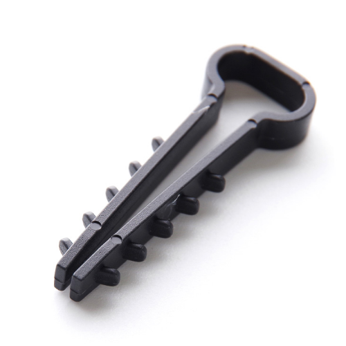 Дюбель-ялинка 8*5мм для плоского кабелю чорний 100шт/уп APRO Житомир