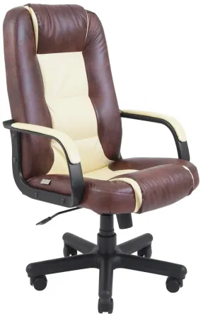 Офісне Крісло Керівника Richman Chelsea Madras Tobacco-Vanilla Пластік Річ М2 AnyFix Бежево-коричневий Київ