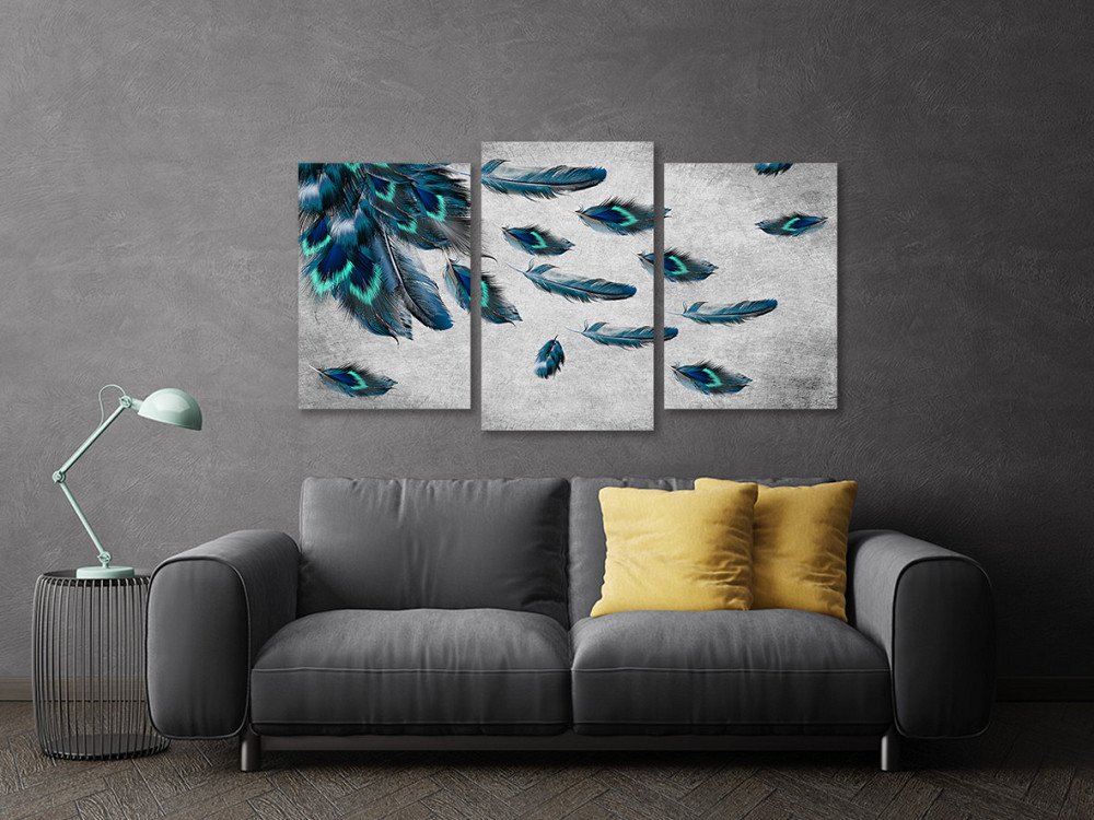 Модульная картина в гостиную / спальню Пір`я Павліна Art-610_3 100x150 см Киев - изображение 3