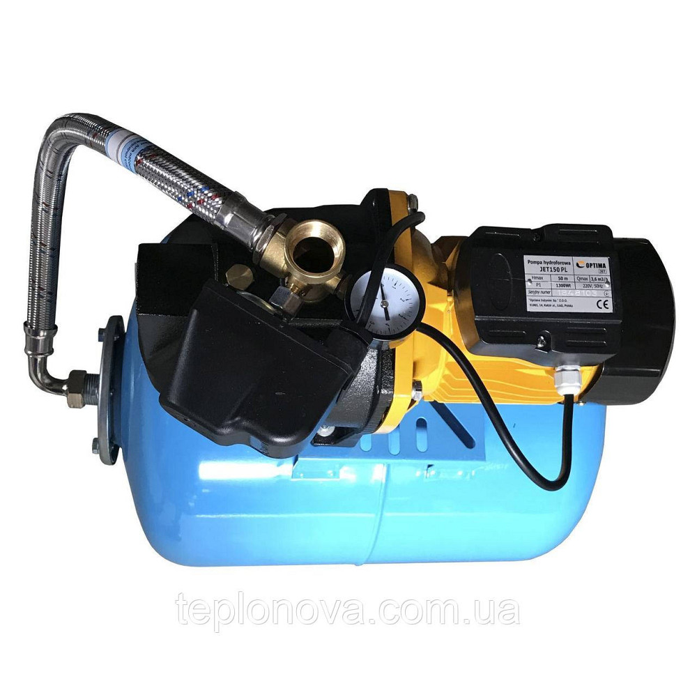 Насосна станція Optima JET150-PL-50 1,3 кВт чавун довгий на Гребінці Чернівці - фото 2