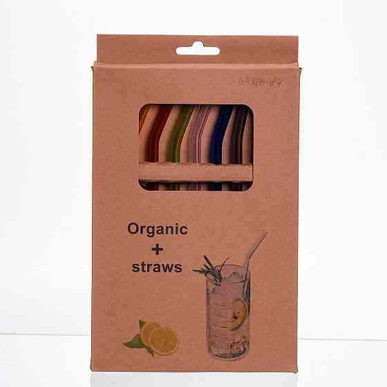 Набір скляних трубочок з щіткою (9 шт.) Київ