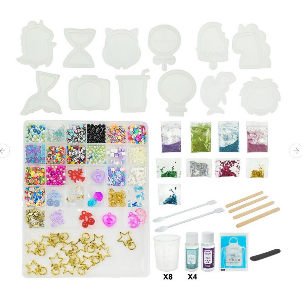 Дитячий набір для творчості "Resin Fidget Shakers" 9082E-1, 12 силіконових форм Вінниця - фото 2