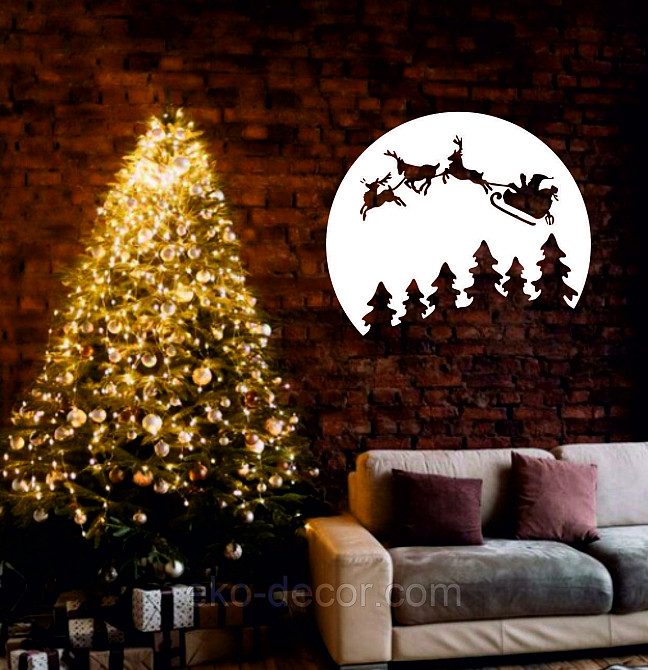 Декоративне настінне Панно «Новий рік», Декор на стену Київ - фото 2