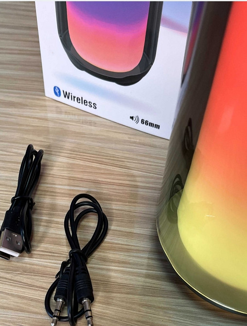 Бездротова Bluetooth-колонка Pulse 5 з підсвіткою 20 Вт | мікрофон. Харків - фото 4