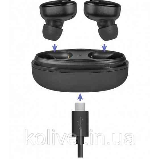 Навушники з мікрофоном Defender Twins 635 TWS, Bluetooth, чорні (63635) Киев