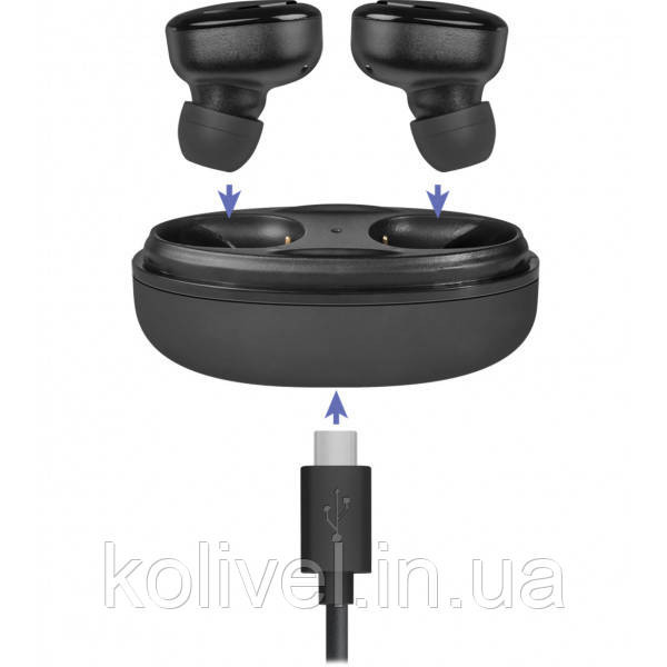 Навушники з мікрофоном Defender Twins 635 TWS, Bluetooth, чорні (63635) Киев - изображение 3