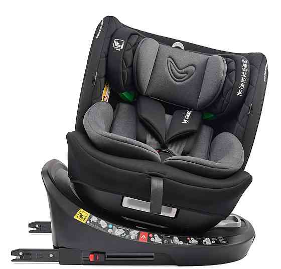 Автокрісло VELANO Vento 360° i-Size 40–150 см, ISOFIX + опорна нога, grey Київ
