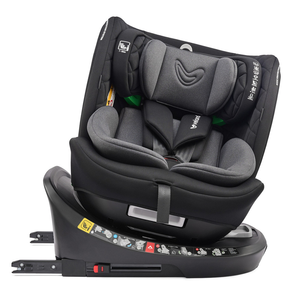 Автокрісло VELANO Vento 360° i-Size 40–150 см, ISOFIX + опорна нога, grey Київ - фото 3